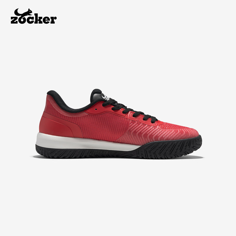 Chaussures de Pickleball Zocker Apex pro Rouge Noir